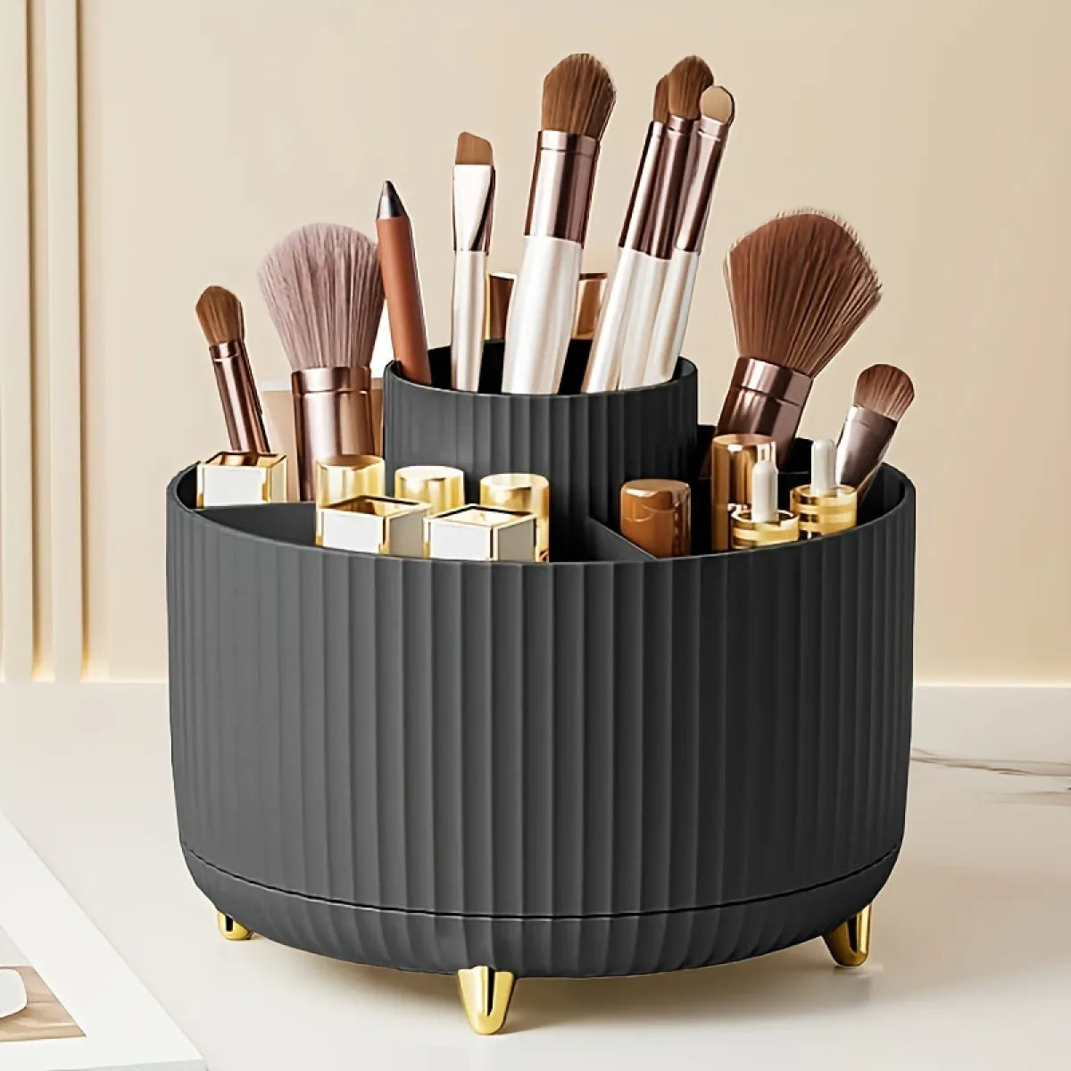 The Beauty Cosmetic Brush Holder - 360° Rotating Makeup Brush Holder