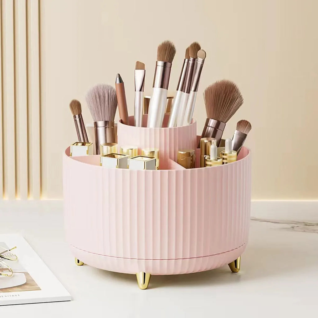The Beauty Cosmetic Brush Holder - 360° Rotating Makeup Brush Holder