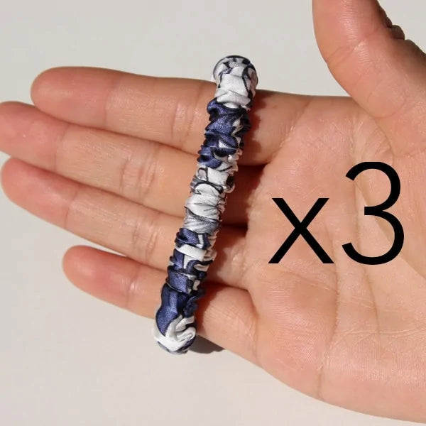 The Skinny Scrunch (3 por pedido): Coleteros de satén de lujo y elegantes
