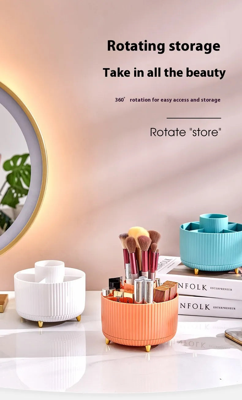 The Beauty Cosmetic Brush Holder - 360° Rotating Makeup Brush Holder