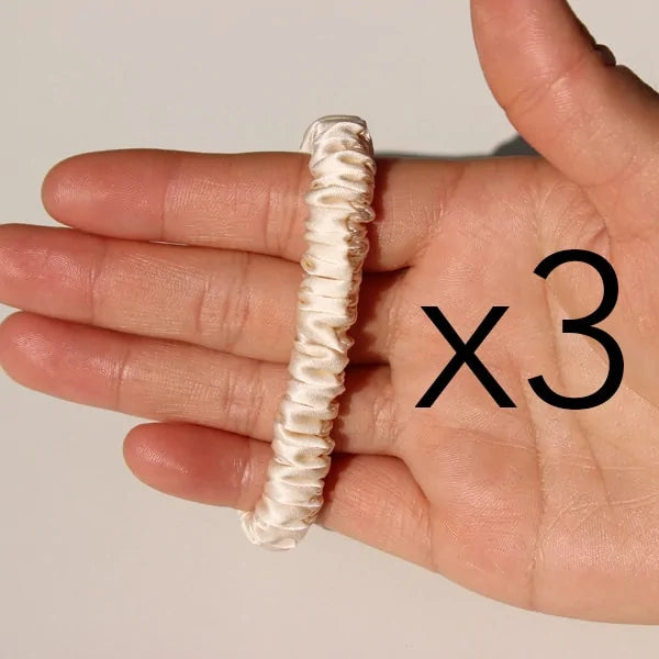 The Skinny Scrunch (3 Per Order)– Sleek Luxury Satin Hair Scrunchi